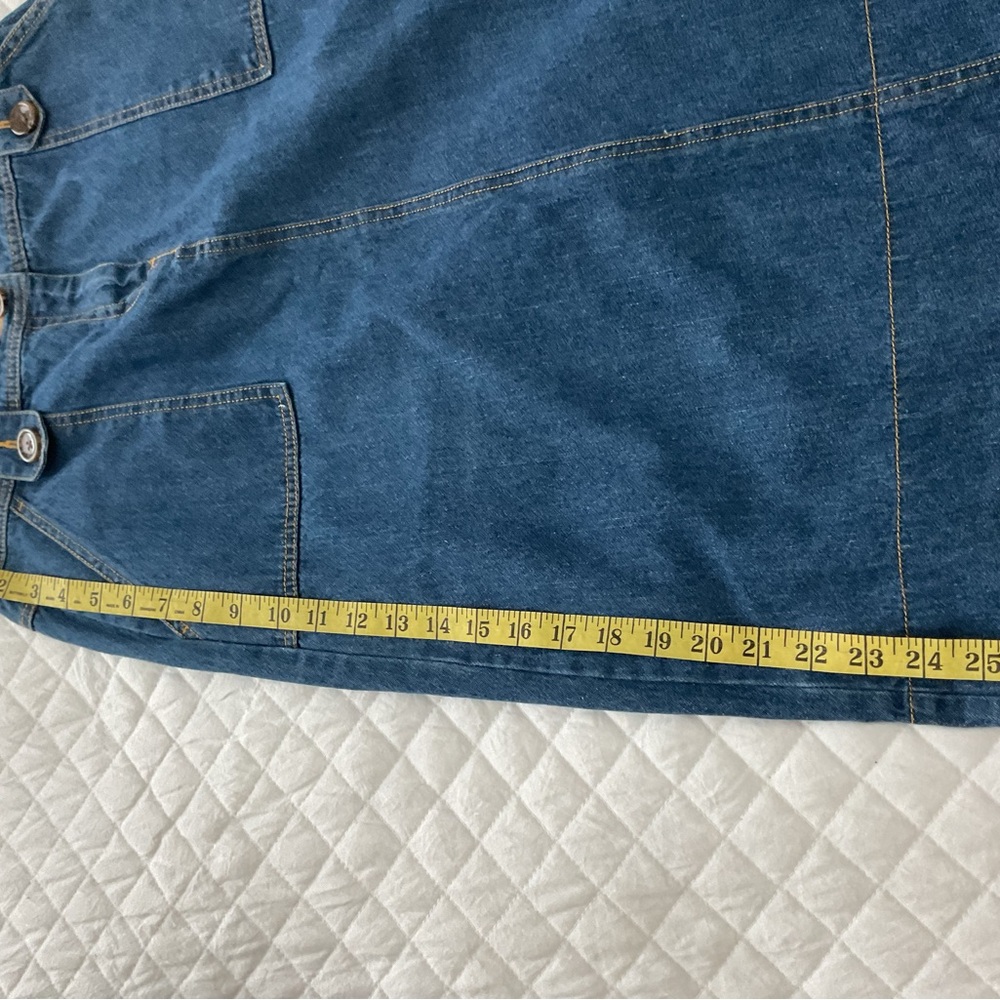 Kim Rogers Blue A-Line Denim Skirt - Picture 3 of 6